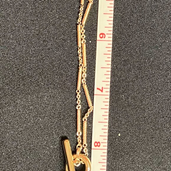 Ralph Lauren Initial and Pearl Charm Necklace (16") - Picture 5 of 5